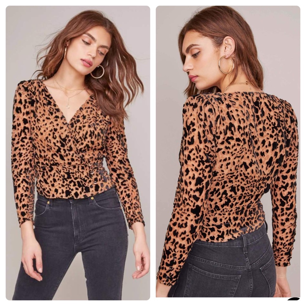 ASTR The Lebel Leopard Print Top